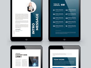 企業(yè)形象宣傳畫冊設(shè)計 大氣藍(lán)色模板與策劃服務(wù)